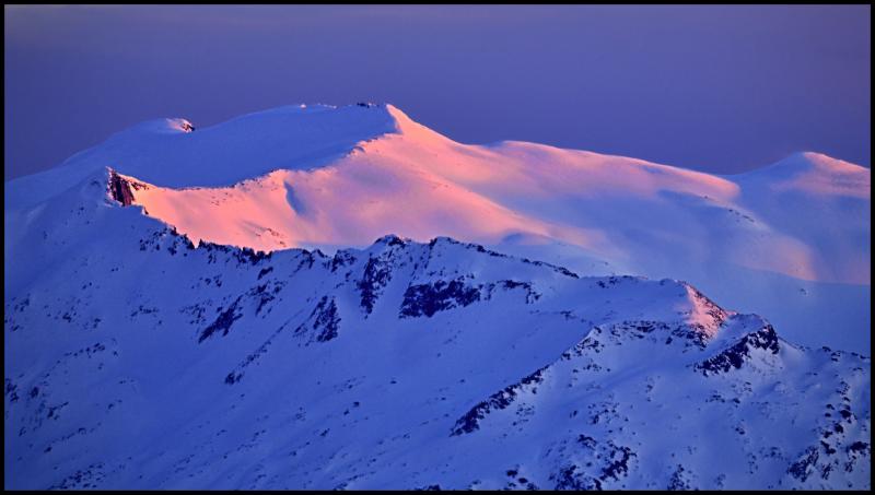 Mount Hinman at Sunset